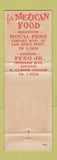 Matchbook Cover - Royal Peso Mexican Food Inglewood Gardena CA Full Length