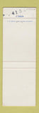 Matchbook Cover - National Bank of Fairhaven MA