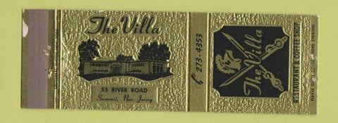 Matchbook Cover - The Villa Summit NJ WEAR restaurant