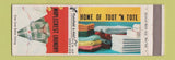 Matchbook Cover - Maplecrest Laundry Plainfield Wachung NJ