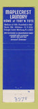 Matchbook Cover - Maplecrest Laundry Plainfield Wachung NJ
