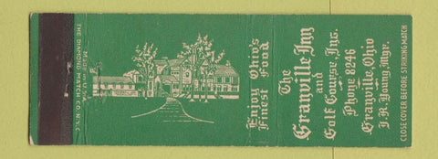 Matchbook Cover - The Granville Inn Granville OH