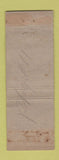 Matchbook Cover - Hub Restaurants Pittsfield North Adams MA WEAR
