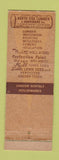 Matchbook Cover - North Side Lumber Hardware Indianapolis IN WEAR