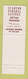 Matchbook Cover - Stanton Federal Savings Pittsburgh PA WEAR