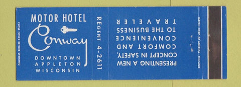 Matchbook Cover - Motor Hotel Conway Apleton WI
