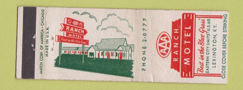 Matchbook Cover - Ranch Motel Lexington kY WEAR