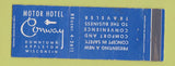 Matchbook Cover - Motor Hotel Conway Apleton WI WEAR