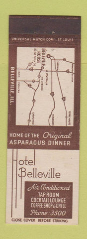Matchbook Cover - Hotel Belleville IL WEAR