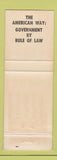 Matchbook Cover - Scott H Ray Jr Prosecuting Attorney Election