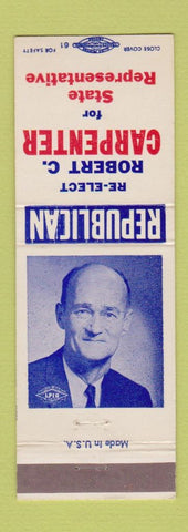 Matchbook Cover - Robert Carpenter for State Rep Election