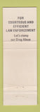 Matchbook Cover - James Jim Leemon for Sheriff Election