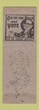 Matchbook Cover - Roy J Nielsen for State Senator CA California Election