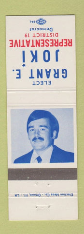Matchbook Cover - Grant E Jokie Rep Election