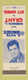Matchbook Cover - Dominick L Grant for City Council