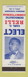 Matchbook Cover - Carl C Relli Democratic Committeeman Bremen Township IL