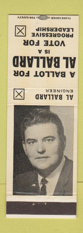 Matchbook Cover - Al Ballard Engineer Election