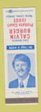 Matchbook Cover - Calvin Burger Probate Judge Election Murray County GA