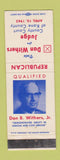Matchbook Cover - Dan Withers Judge Election Kane County IL? 1962