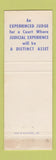 Matchbook Cover - Dan Withers Judge Election Kane County IL? 1962