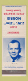 Matchbook Cover - JW Jim Norris State Senator Laramie County WY