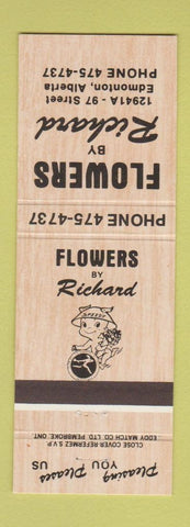 Matchbook Cover - Flowers by Richard Edmonton AB