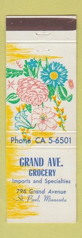 Matchbook Cover - Grane Ave Grocery St Paul MN