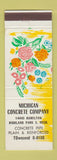 Matchbook Cover - Michigan Concrete Company Highland Park MI WEAR