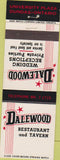 Matchbook Cover - Dalewood Restaurant Dundas ON