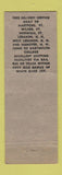 Matchbook Cover - Vermont Cut Flowers Exchange White River Junction VT