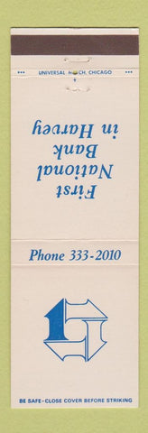 Matchbook Cover - First National Bank Harvey IL