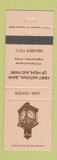 Matchbook Cover - First National Bank Highland Park IL