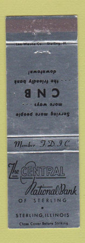 Matchbook Cover - Central National Bank Sterling IL
