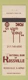 Matchbook Cover - National Bank of Rossville IL
