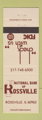 Matchbook Cover - National Bank of Rossville IL