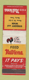Matchbook Cover - Nutrena Fees Gregory and Winn Bowie TX WORN