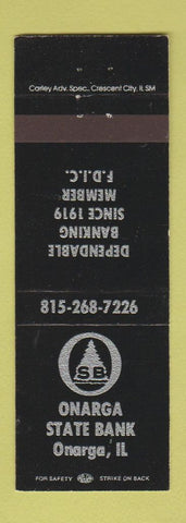 Matchbook Cover - Onarga State Bank IL