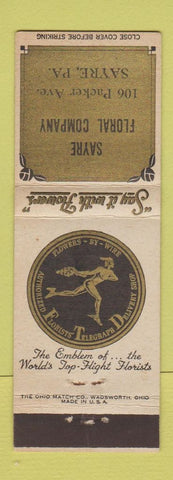Matchbook Cover - Sayre Floral Flowers Sayre PA FTD
