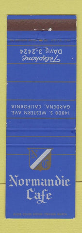 Matchbook Cover - Normandie Cafe Gardena CA