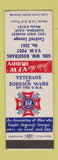Matchbook Cover - VFW General Rosecrans Post Gardena CA