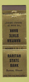 Matchbook Cover - Raritan State Bank IL