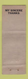 Matchbook Cover - Stanley Bush Treasurer Election Whitehall Township PA WORN