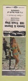 Matchbook Cover - Sonnie Sharon Truck Stop Chanute IS pinup WORN