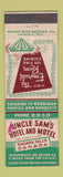 Matchbook Cover - Uncle Sam's Hotel Motel Niagara Falls ON STAINED