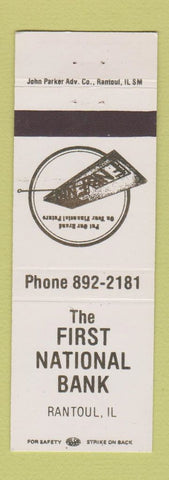 Matchbook Cover - First National Bank Rantoul IL