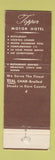 Matchbook Cover - Topper Motor Hotel Taft CA WEAR