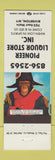 Matchbook Cover - Pioneer Liquor Store Riverton WY Napoleon Monkey