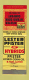 Matchbook Cover - Pfister Hybrid Corn Seed El Paso IL WORN