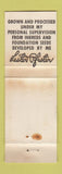 Matchbook Cover - Pfister Hybrid Corn Seed El Paso IL WORN