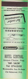 Matchbook Cover - Hotel Central Cte Roberval PQ
